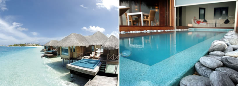 HUVAFEN FUSHI > LAGOON BUNGALOW | OCEAN PAVILLION : MALDIVES